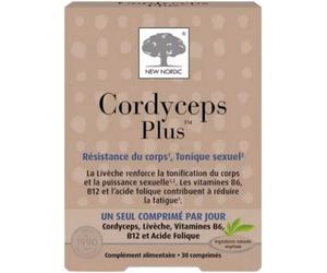 Parapharmacie en ligne > Compléments alimentaires > Compléments alimentaires contre l'impuissance New Nordic Cordyceps Plus Comprimés x 30