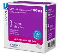 Parapharmacie en ligne > Compléments alimentaires > Compléments Alimentaires Digestion et Transit Biogaran Levure 100 mg x 20 - Digestion - Transit - Pharmacie en ligne LaSante.net