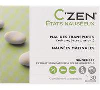 C'ZEN États Nauséeux Complément Alimentaire Gingembre 30 Comprimés