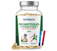Parapharmacie en ligne > Compléments alimentaires > Compléments Alimentaires Digestion et Transit NutriCo ProBiotiques PréBiotiques Gélules x 60