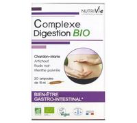 Parapharmacie en ligne > Compléments alimentaires > Compléments Alimentaires Digestion et Transit Nutrivie Complexe Digestion Bio Ampoules x 20