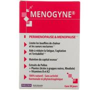 Parapharmacie en ligne > Compléments alimentaires > Compléments alimentaires Ménopause Menogyne Périménopause & Ménopause Gélules x 60 - Compléments alimentaires ménopause - Pharmacie en ligne LaSante