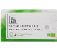 DETOX & DRAINAGE MINCEUR - Complexe Draineur Bio - 60 gélules - Certifié Bio par Ecocert - Maté Vert, Bouleau, Pissenlit, Artichaut et Reine des près - Fabriqué en France