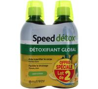 Parapharmacie en ligne > Compléments alimentaires > Compléments alimentaires minceur > Draineurs contre la rétention d'eau Nutreov Speed Détox 500 ml x 2