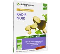 Parapharmacie en ligne > Compléments alimentaires > Compléments Alimentaires Minceur > Draineurs Contre La Rétention D'Eau Arkofluides Radis Noir Bio x 20 - Draineurs - Pharmacie en ligne LaSante.net