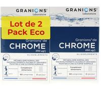 Parapharmacie en ligne > Compléments alimentaires > Compléments Alimentaires Minceur > Régimes et Substituts Granions Chrome 250 µg 2 x 60 - Régimes et Substituts - Pharmacie en ligne LaSante.net