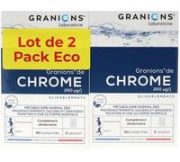 Parapharmacie en ligne > Compléments alimentaires > Compléments alimentaires minceur > Régimes et substituts Granions Chrome 250 µg 2 x 60