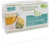 Parapharmacie en ligne > Compléments alimentaires > Compléments Alimentaires ORL Herbesan Tisanes n°14 Respiratoire x 20
