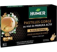 Humer Pastilles gorge au miel de Manuka actif IAA 15+ – 16 pastilles
