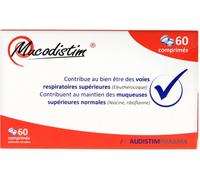 Parapharmacie en ligne > Compléments alimentaires > Compléments Alimentaires ORL Mucodistim Mucosités Sécrétions Comprimés x 60 - ORL - Pharmacie en ligne LaSante.net