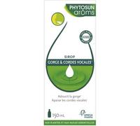 Phytosun Arôms Sirop gorge et cordes vocales aux plantes et huiles essentielles 150 ml