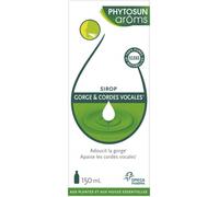 Parapharmacie en ligne > Compléments alimentaires > Compléments Alimentaires ORL Phytosun Aroms Sirop Gorge & Cordes Vocales 150 ml - ORL - Pharmacie en ligne LaSante.net
