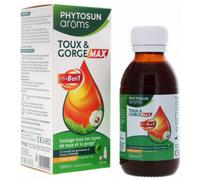 Phytosun Arôms Sirop Toux & Gorge Max – Effet 8 en 1 – 120 ml