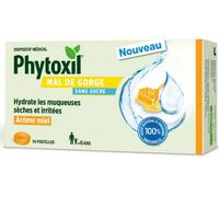 Parapharmacie en ligne > Compléments alimentaires > Compléments Alimentaires ORL Phytoxil Mal de Gorge Sans Sucre Miel Citron Pastilles x 16
