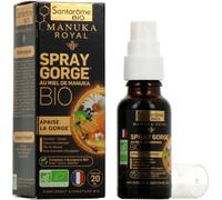 Santarome Spray pour la gorge au Miel de Manuka Bio – Complément alimentaire immunité – 20 ml