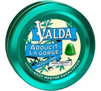 Parapharmacie en ligne > Compléments alimentaires > Compléments Alimentaires ORL Valda Gommes Sans Sucre Menthe et Eucalyptus50 g