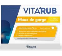 Parapharmacie en ligne > Compléments alimentaires > Compléments Alimentaires ORL Vitavea Santé Vita'Rub Maux de Gorge Comprimés à Sucer x 24