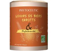 Parapharmacie en ligne > Compléments alimentaires > Compléments Alimentaires Pour Cheveux, peau et ongles Phytoceutic Levure de Bière Carotte et Phytocéramides Bio 105 Comprimés - Cheveux, peau, ongle