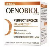 Parapharmacie en ligne > Compléments alimentaires > Compléments Alimentaires Pour Cheveux, peau et ongles > Compléments alimentaires bronzage et soleil Oenobiol Perfect Bronze Solaire 2 en 1 Capsules