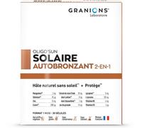 Parapharmacie en ligne > Compléments alimentaires > Compléments Alimentaires Pour Cheveux, peau et ongles Granions Oligo'Sun Autobronzant 2 en 1 - Cheveux, peau, ongles - Pharmacie en ligne LaSante.ne