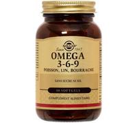 Parapharmacie en ligne > Compléments alimentaires > Compléments alimentaires pour contrôler le cholestérol et le diabète Solgar Omega 3-6-9 Poisson, Lin, Bourrache Capsules x 60