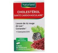 Parapharmacie en ligne > Compléments alimentaires > Compléments alimentaires pour contrôler le cholestérol et le diabète Naturland Cholestérol Végécaps x 60