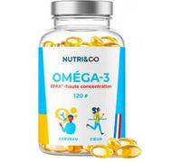 Parapharmacie en ligne > Compléments alimentaires > Compléments alimentaires pour contrôler le cholestérol et le diabète NutriCo Oméga 3 Capsules x 120
