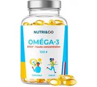 Parapharmacie en ligne > Compléments alimentaires > Compléments alimentaires pour contrôler le cholestérol et le diabète NutriCo Oméga 3 Capsules x 120