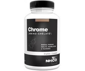 Parapharmacie en ligne > Compléments alimentaires > Compléments alimentaires pour contrôler le cholestérol et le diabète NHCO Chrome Amino-Chélaté Gélules x 84
