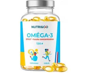 Parapharmacie en ligne > Compléments alimentaires > Compléments alimentaires pour contrôler le cholestérol et le diabète NutriCo Oméga 3 Capsules x 120