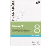 Parapharmacie en ligne > Compléments alimentaires > Compléments alimentaires pour la circulation veineuse Pranarôm Oléocaps 8 Drainage Bio x 30 - Circulation veineuse - Pharmacie en ligne LaSante.net