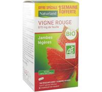 Parapharmacie en ligne > Compléments alimentaires > Compléments alimentaires pour la circulation veineuse Naturland Vigne Rouge Bio 150 Végécaps dont 21 Végécaps Offertes - Circulation veineuse - Phar