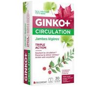Recordati Complément alimentaire Ginko+ Circulation jambes légères 30 comprimés