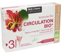 Parapharmacie en ligne > Compléments alimentaires > Compléments alimentaires pour la circulation veineuse Nat&Form Circulation Bio Ampoules x 20