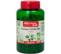 Nat&Form Complément alimentaire Ginkgo Biloba Bio – 200 gélules végétales