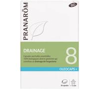 Parapharmacie en ligne > Compléments alimentaires > Compléments alimentaires pour la circulation veineuse Pranarôm Oléocaps 8 Drainage Bio x 30