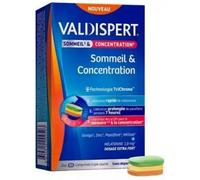 Valdispert Complément alimentaire Sommeil & Concentration – Mélatonine 1,9mg, Ginkgo – 24 comprimés