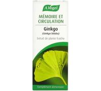 A. Vogel Complément alimentaire Ginkgo extrait de plante fraîche Mémoire et circulation 50 ml