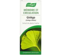 A. Vogel Complément alimentaire Ginkgo extrait de plante fraîche Mémoire et circulation 50 ml