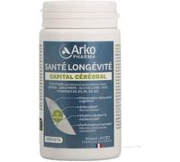 Parapharmacie en ligne > Compléments alimentaires > Compléments alimentaires pour la concentration et la mémoire Arkopharma Santé Longévité Capital Cérébral Gélules x 60