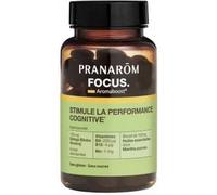 Pranarôm – Complément alimentaire Aromaboost Focus – Ginkgo, Ginseng, Vitamines B9 B12 – 60 capsules