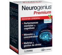 Parapharmacie en ligne > Compléments alimentaires > Compléments alimentaires pour la concentration et la mémoire 3C Pharma Neurogenius Premium Booster Cérébral Comprimés x 60