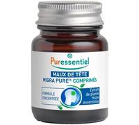 Puressentiel Comprimés Migra Pure – Huiles essentielles, Soulage maux de tête – x15