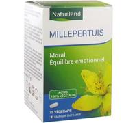 Parapharmacie en ligne > Compléments alimentaires > Compléments alimentaires pour la concentration et la mémoire Naturland Millepertuis 75 Végécaps