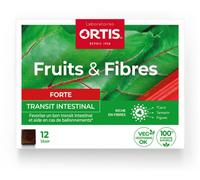 Parapharmacie en ligne > Compléments alimentaires > Compléments alimentaires pour la digestion et au transit Ortis Fruits et Fibres Forte Transit Intestinal 12 Cubes à Mâcher - Digestion - Transit - P