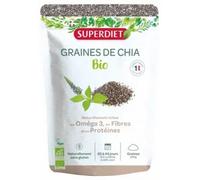 Superdiet Graines de chia bio - Riches en oméga-3 - 200 g