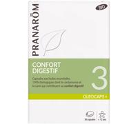 Pranarôm Oléocaps 3 Confort Digestif – Aux huiles essentielles Bio – 30 capsules