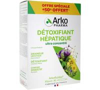 Arkopharma Complément alimentaire Arkofluides Détoxifiant hépatique 20 ampoules + 10 offertes