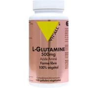 Parapharmacie en ligne > Compléments alimentaires > Compléments alimentaires pour la digestion et au transit VIT'ALL+ L-Glutamine 500 mg x 100