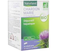 Parapharmacie en ligne > Compléments alimentaires > Compléments alimentaires pour la digestion et au transit Naturland Chardon Marie Bio Végécaps x 75